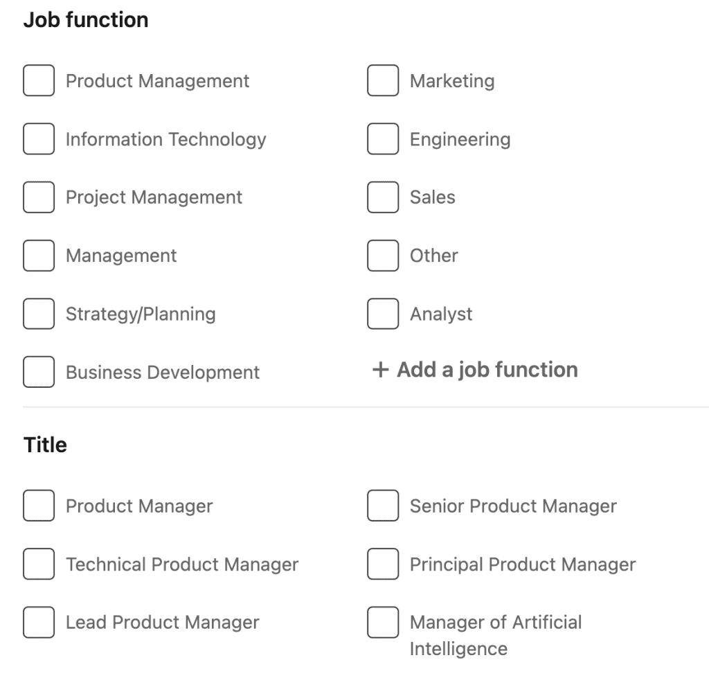 LinkedIn filter showing under ten applicants option for less competitive AI jobs