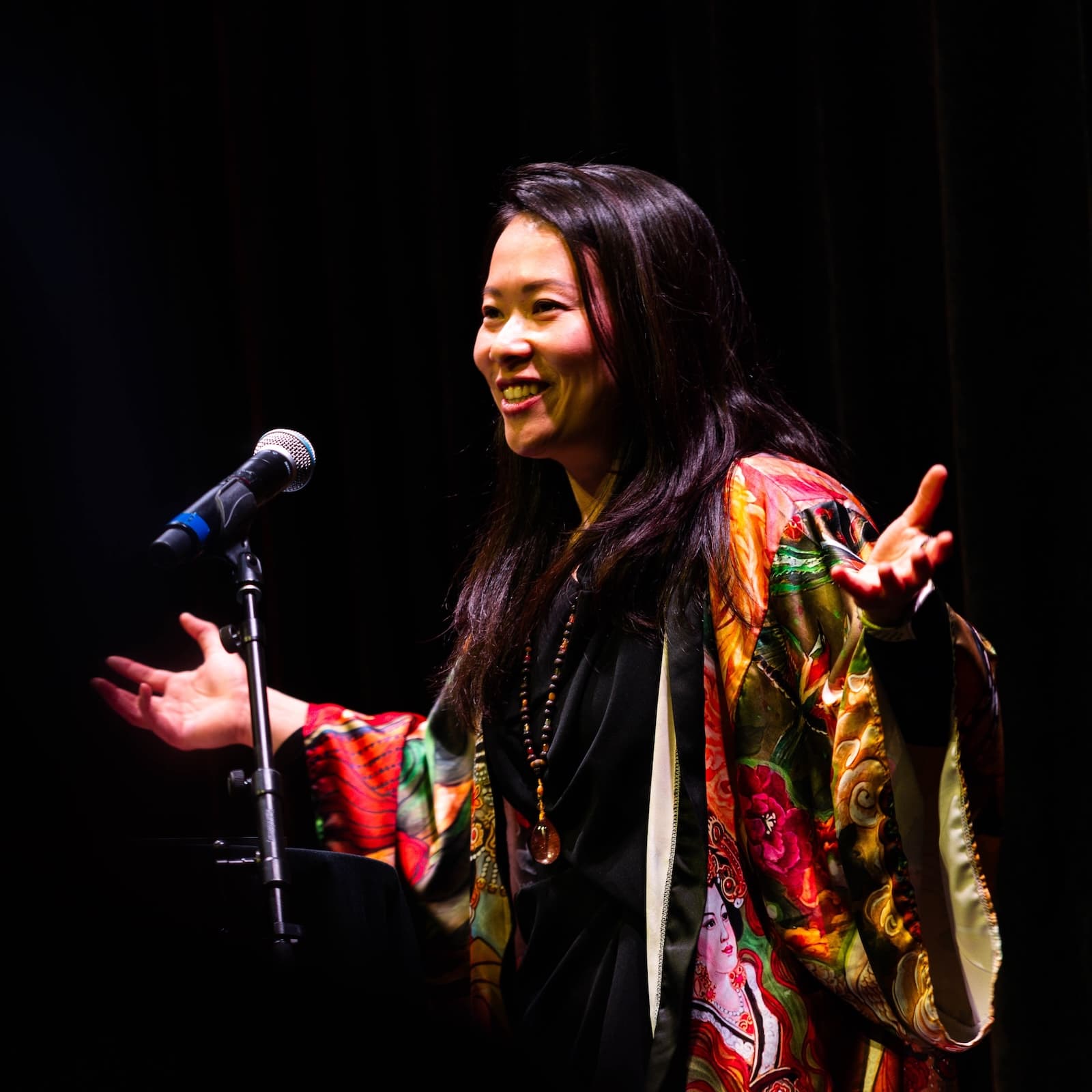 Fei Wu speaking at Adobe Create Now Boston