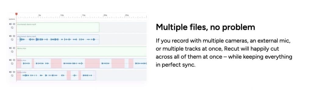 Recut works with multiple files (2023)
