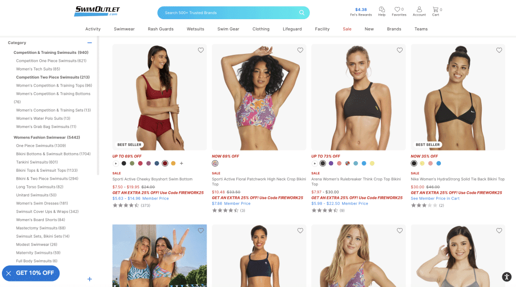 Swimoutlet 2-piece swimwear