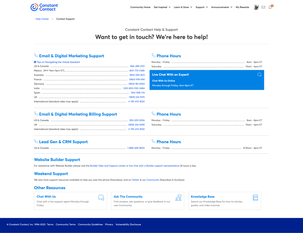 screencapture community constantcontact contact support 2023 08 22 23 59 15