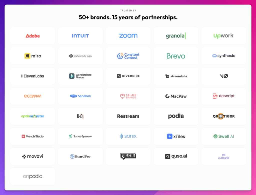 Feisworld Media Brand Partnerships (50+)