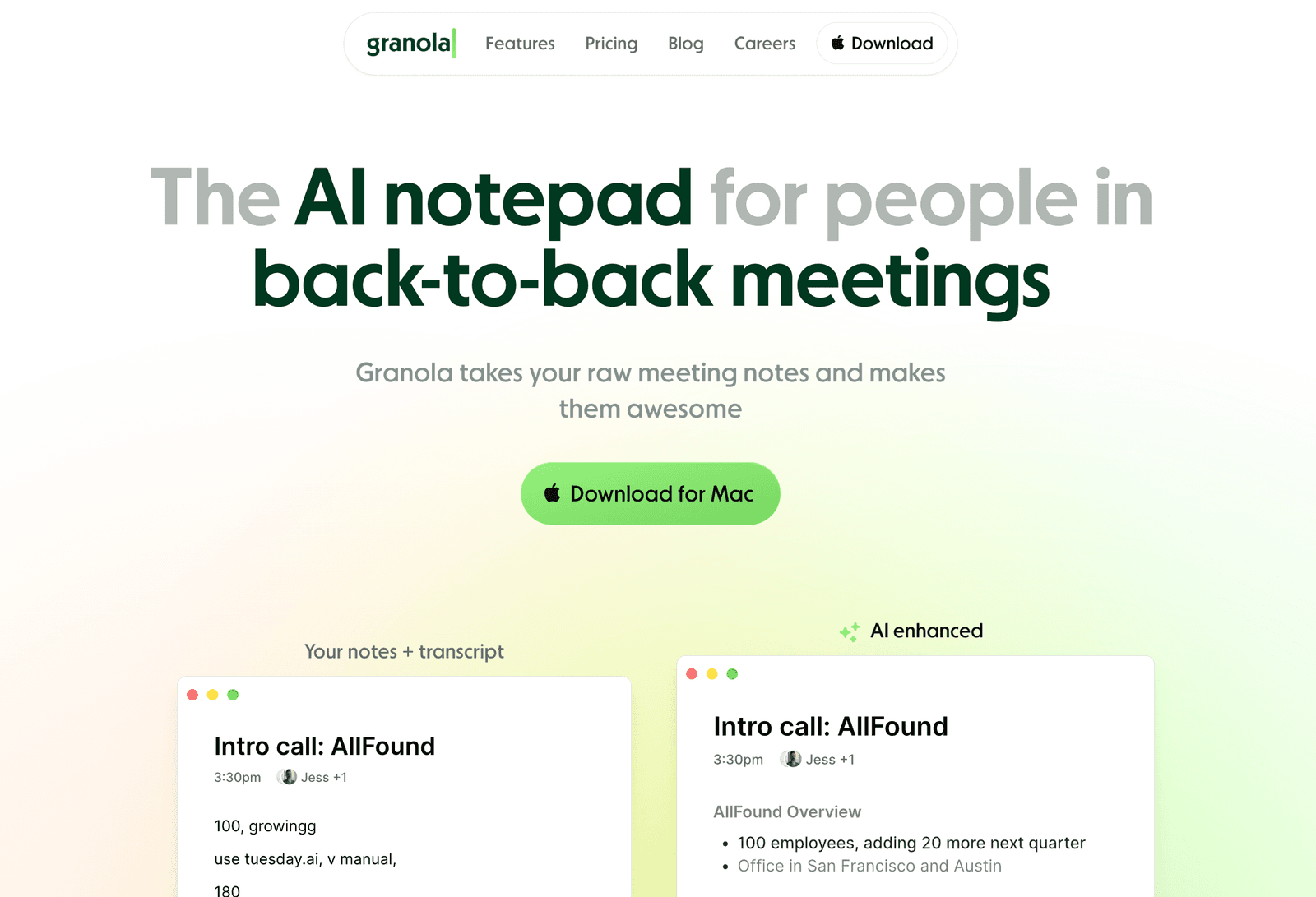 Granola AI Notepad