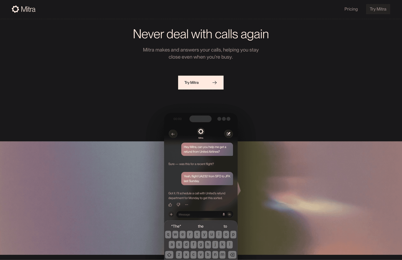 Mitra AI: AI for real phone calls