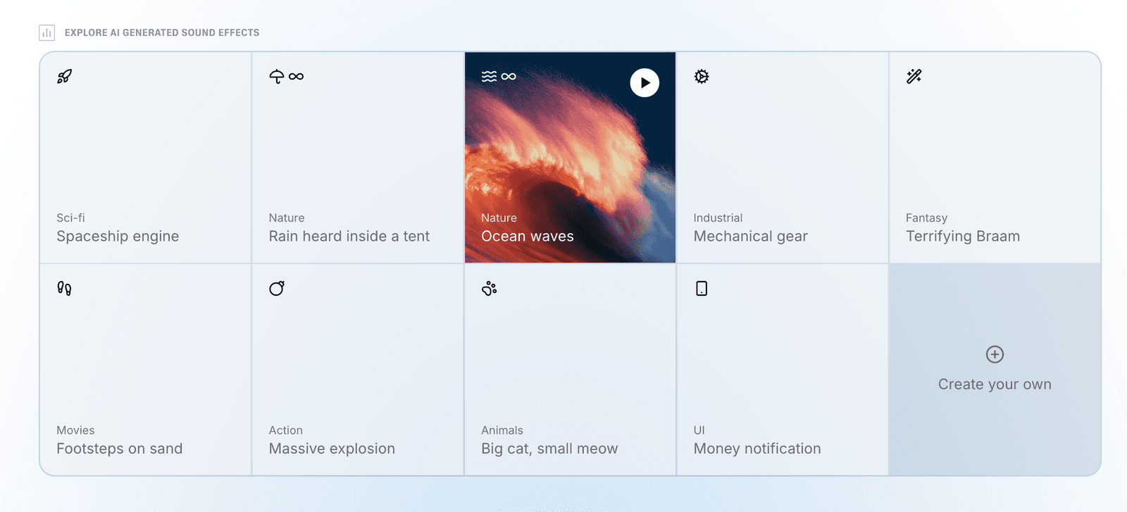 ElevenLabs AI Sound Effect Generator