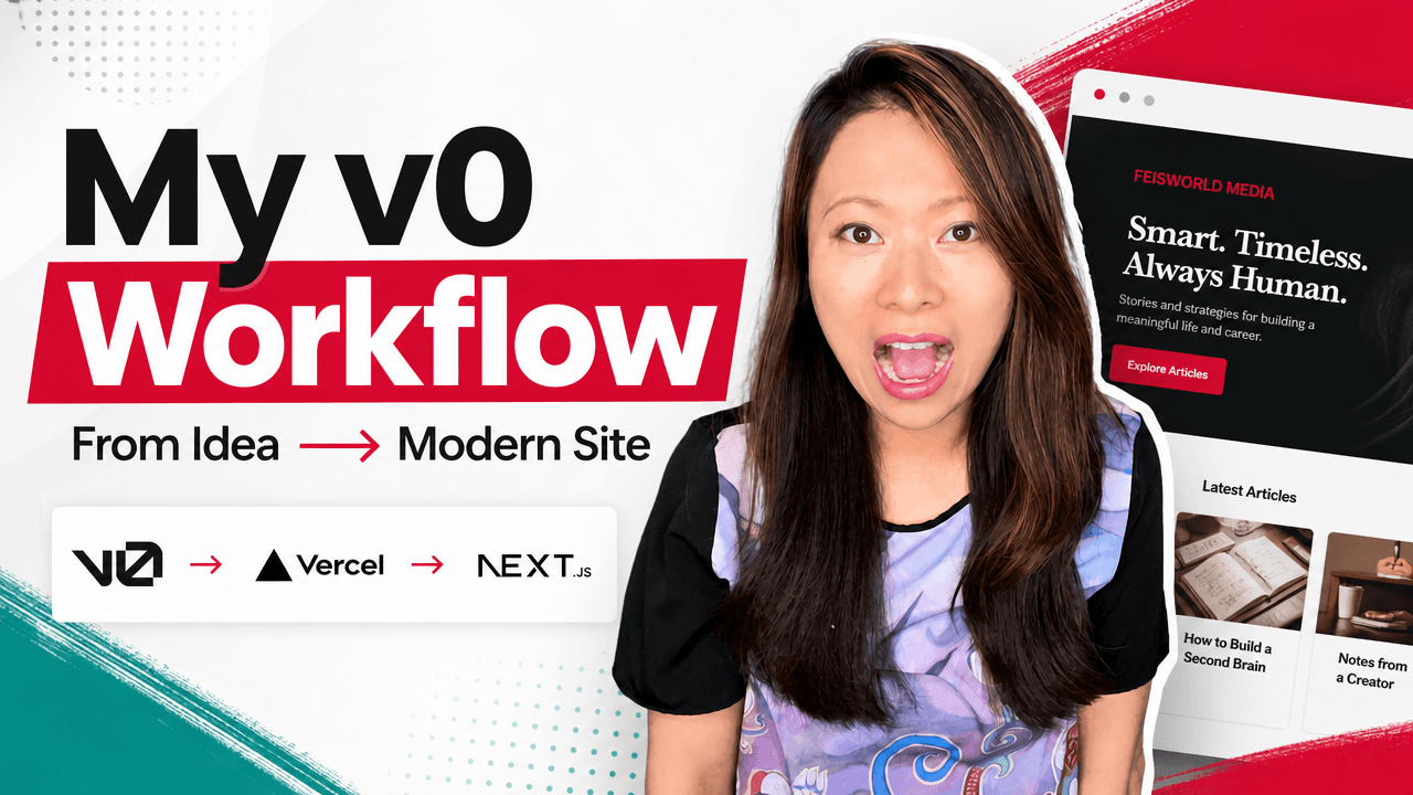 v0 Case Study: How I Built a Modern Content Site With AI
